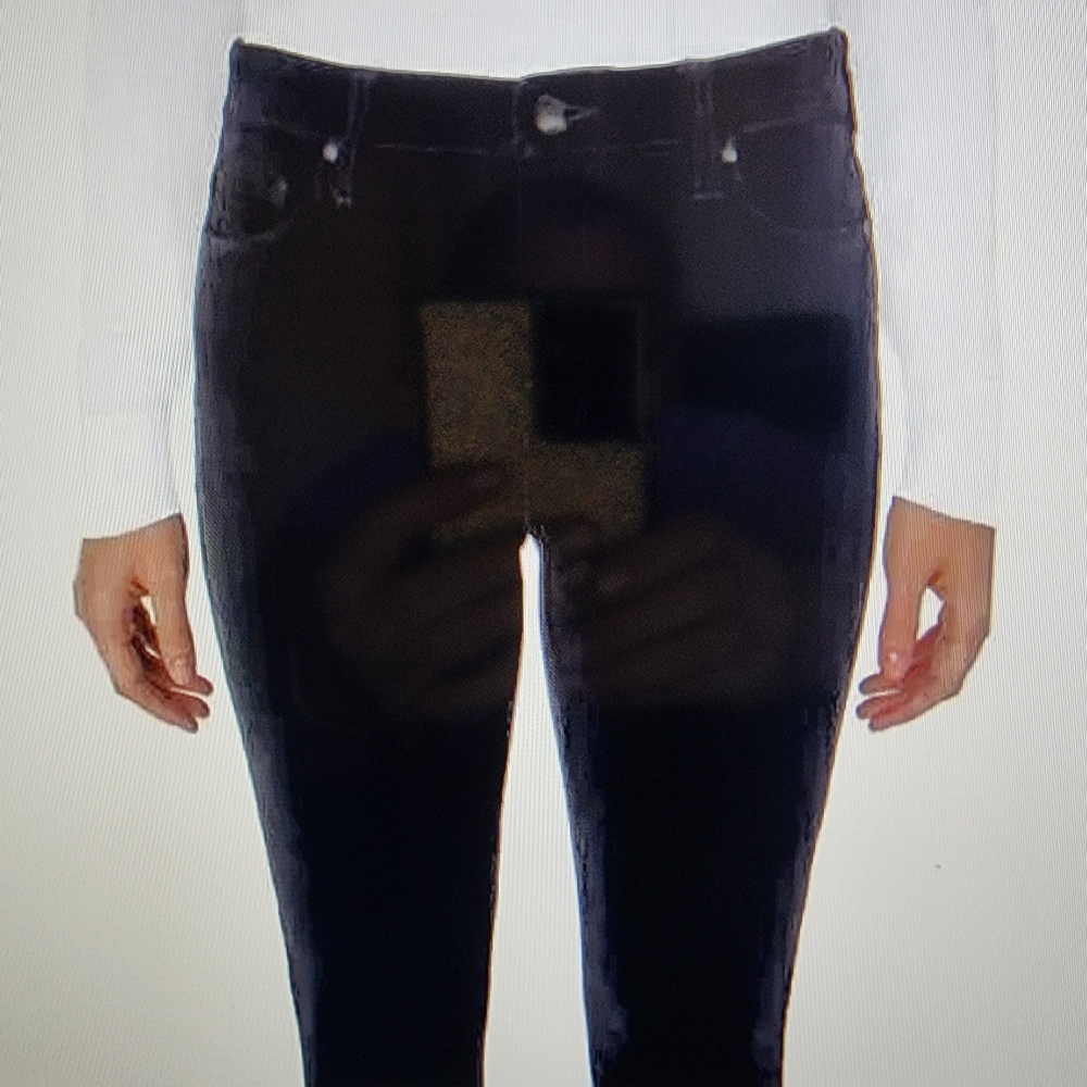 WELL WORN Black Velvet Tapered Pant, NWT!